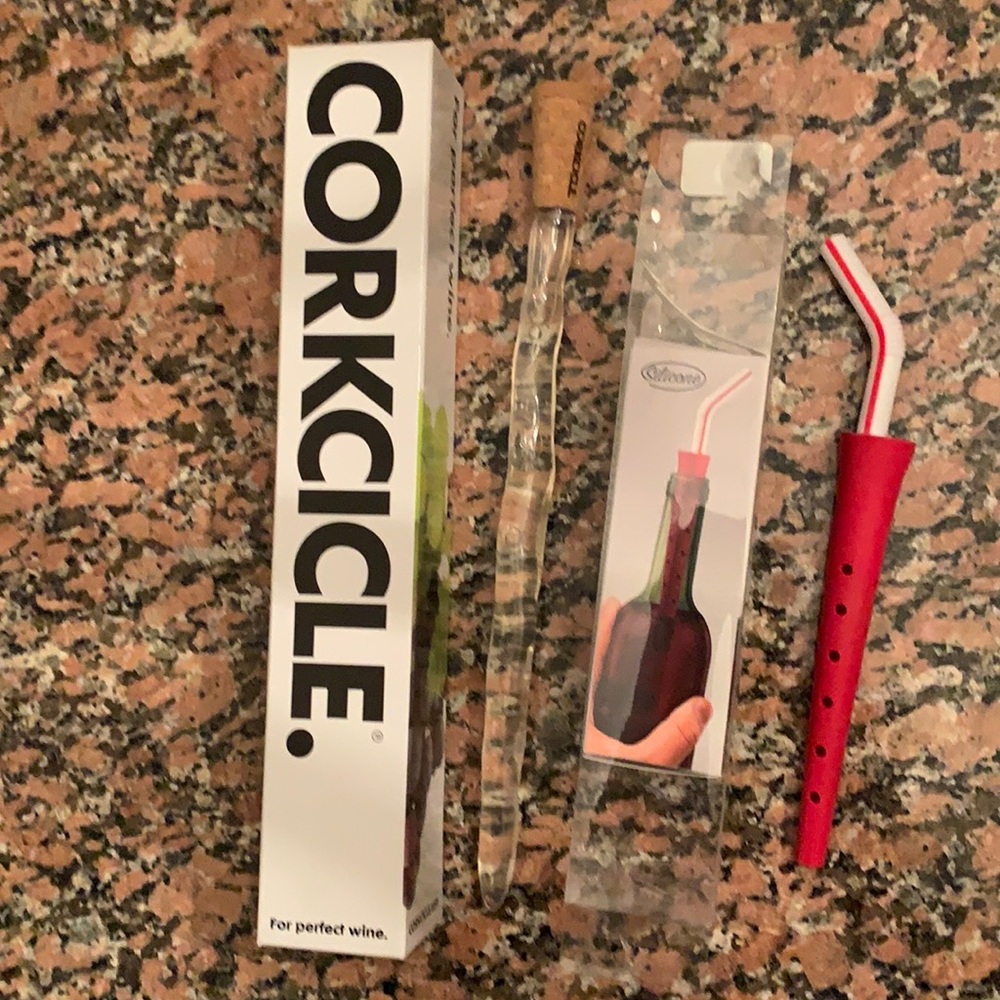 Wine Corkcicle and Bendy Servers for Perfect Wine